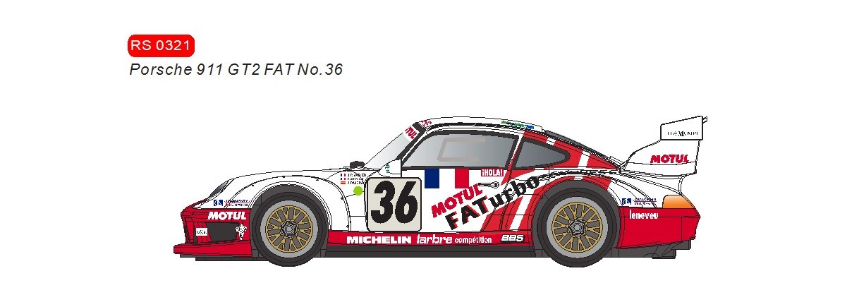 RS0321 Porsche 911 GT2 Fat Turbo # 36